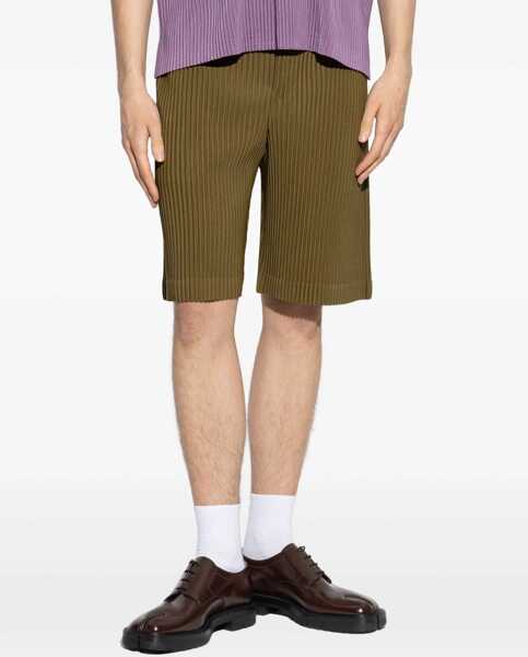 Pantaloni scurti HOMME PLISSE ISSEY MIYAKE Pleated Shorts BROWN Barbati (BM 19723211) 3