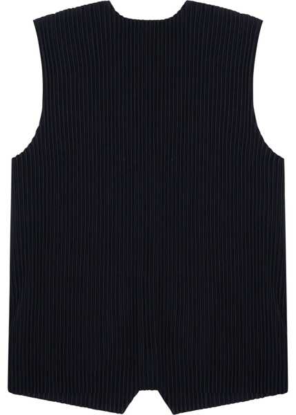 Veste casual HOMME PLISSE ISSEY MIYAKE Pleated Vest BLACK Barbati (BM 19723214) 2