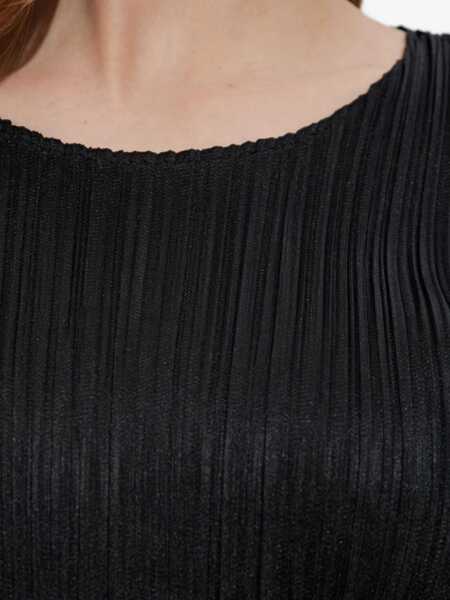 Tricouri PLEATS PLEASE ISSEY MIYAKE Pleated T-Shirt BLACK Femei (BM 19723223) 5