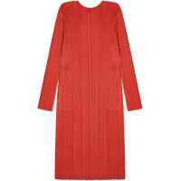 Rochii PLEATS PLEASE ISSEY MIYAKE Dama - Rochii casual PLEATS PLEASE ISSEY MIYAKE Pleated Dress RED Femei (BM 19723226) - B-mall.ro