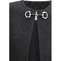 Geci Dama - Paltoane Gucci Wool-blend Cape DARK GREY/LIGHT GREY Femei (BM 19723325) - B-mall.ro