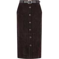Fuste Suede Midi Skirt Femei