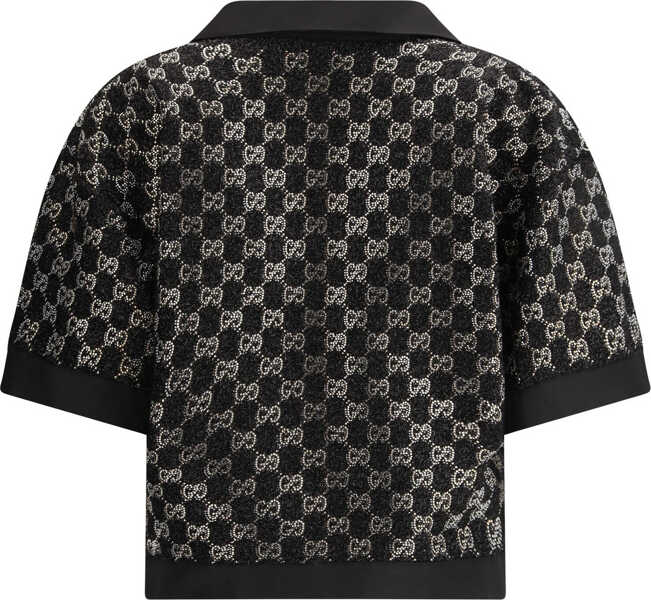 Topuri Gucci Wool lam tweed Top BLACK Femei (BM 19723340) 2