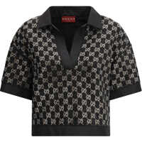 Topuri Wool lam&eacute; tweed Top Femei