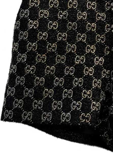Pantaloni casual Gucci Tweed wool lam embroidered Shorts BLACK Femei (BM 19723343) 2