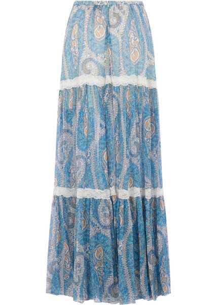 Fuste ETRO Silk crepon maxi Skirt X0809 Femei (BM 19723352) 2