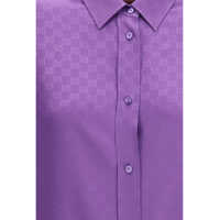 Camasi Dama - Camasi casual Gucci GG Supreme print silk Shirt NEW MAGIC PURPLE Femei (BM 19723361) - B-mall.ro