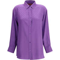 Camasi casual GG Supreme print silk Shirt Femei