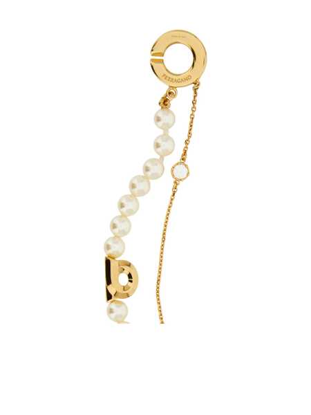 Bratari Ferragamo Double strand bracelet with pearls Gold Femei (BM 19723425) 3