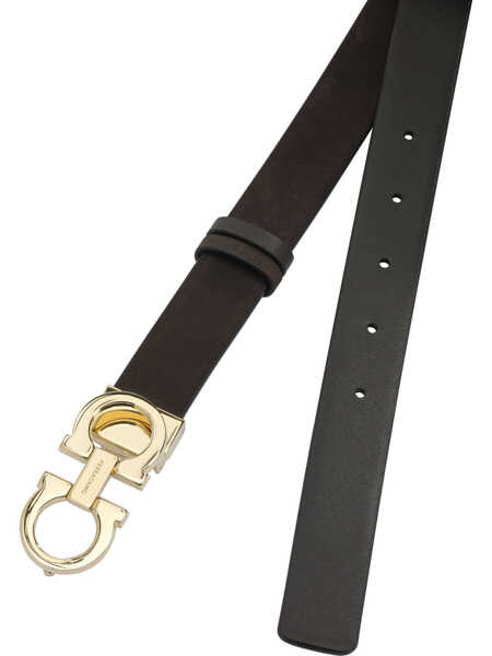 Curele Ferragamo Reversible Gancini belt Brown Femei (BM 19723434) 2