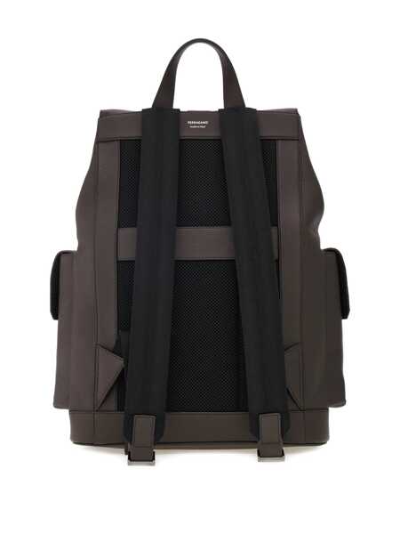 Rucsacuri Ferragamo Double pocket leather backpack Brown Barbati (BM 19723440) 3