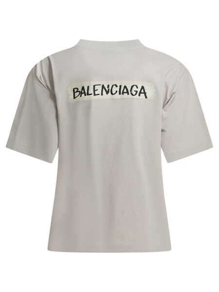 Tricouri Balenciaga Masking Tape T-shirt White Femei (BM 19723497) 2