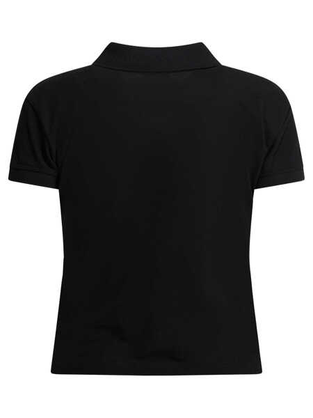 Tricouri Polo Balenciaga Loop Sports Icon polo shirt Black Femei (BM 19723500) 2