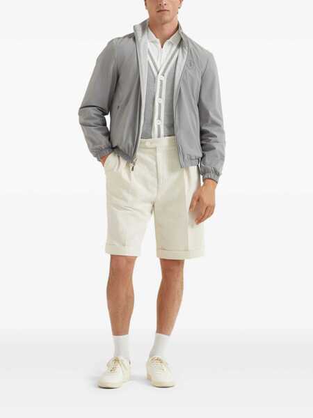 Cardigane Brunello Cucinelli Cotton cardigan with logo Grey Barbati (BM 19723545) 2