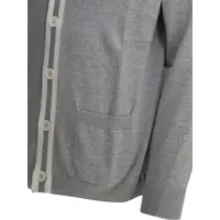 Pulovere pentru Barbati - Cardigane Brunello Cucinelli Cotton cardigan with logo Grey Barbati (BM 19723545) - B-mall.ro