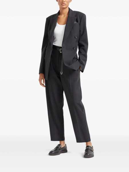 Bluze Brunello Cucinelli Jersey tank top with jewel White Femei (BM 19723554) 2