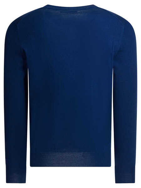 Pulovere Brunello Cucinelli Cotton crewneck sweater Blue Barbati (BM 19723557) 2