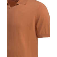Tricouri Polo Brunello Cucinelli pentru Barbati - Tricouri Polo Brunello Cucinelli Cotton buttonless polo shirt Orange Barbati (BM 19723563) - B-mall.ro