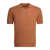 Brunello Cucinelli Cotton buttonless polo shirt Orange