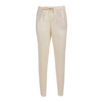 Pantaloni BISTRETCH WOOL PLEATED JOGGING TROUSERS WITH FILO DIAMANTE Femei