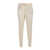 Fabiana Filippi BISTRETCH WOOL PLEATED JOGGING TROUSERS WITH FILO DIAMANTE White