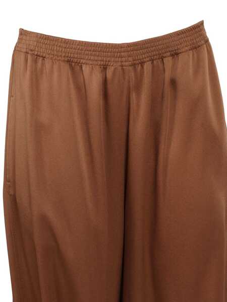 Pantaloni Fabiana Filippi ENVER SATIN WIDE JOGGING TROUSERS Beige Femei (BM 19723617) 3