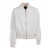 Fabiana Filippi TECH WOOL BOMBER WITH FILO DIAMANTE DETAIL White