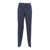 Fabiana Filippi BISTRETCH WOOL JOGGING TROUSERS WITH FILO DIAMANTE Blue