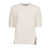 Fabiana Filippi SEQUIN SHORT SLEEVE CREW NECK SWEATER White