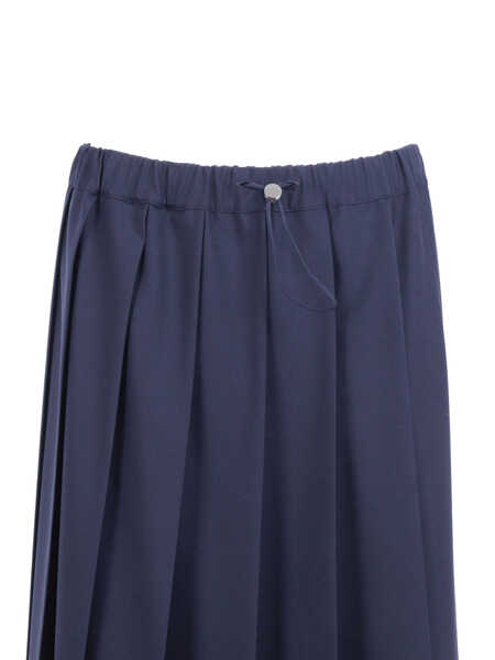 Fuste Fabiana Filippi TECH WOOL PLEATED SKIRT WITH ELASTIC WAISTBAND Blue Femei (BM 19723650) 3