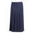 Fabiana Filippi TECH WOOL PLEATED SKIRT WITH ELASTIC WAISTBAND Blue