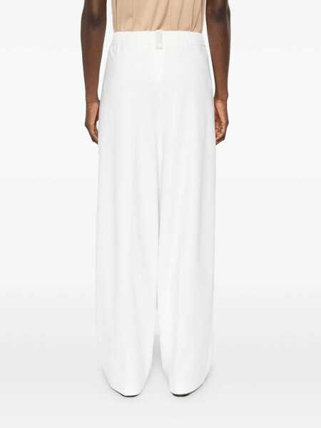Pantaloni Fabiana Filippi MILANO STITCH JERSEY WIDE LEG TROUSERS White Femei (BM 19723659) 4