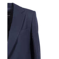 Geci Fabiana Filippi Dama - Paltoane Fabiana Filippi BISTRETCH WOOL SINGLE BREASTED JACKET WITH FILO DIAMANTE Blue Femei (BM 19723668) - B-mall.ro