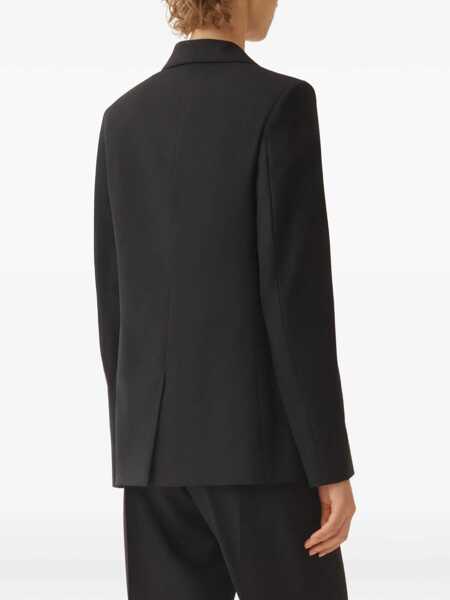 Paltoane Fabiana Filippi BISTRETCH WOOL SINGLE BREASTED JACKET WITH FILO DIAMANTE Blue Femei (BM 19723668) 5