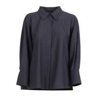 Camasi BISTRETCH WOOL 3/4 SLEEVE SHIRT,TULLE AND FILO DIAMANTE Femei