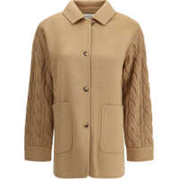 Sacouri Double-breasted Jacket with contrasted sleeves Femei