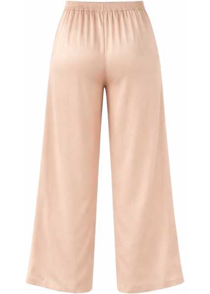 Pantaloni casual Fabiana Filippi Pants With Elastic Band POWDER Femei (BM 19723754) 3