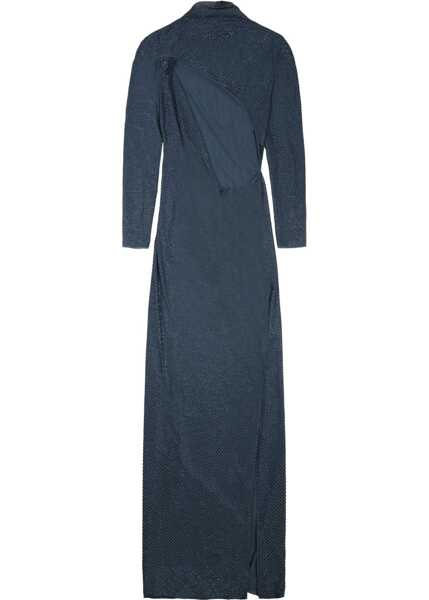 Rochii casual Self-Portrait Long Dress With Rhinestones BLUE Femei (BM 19723793) 2