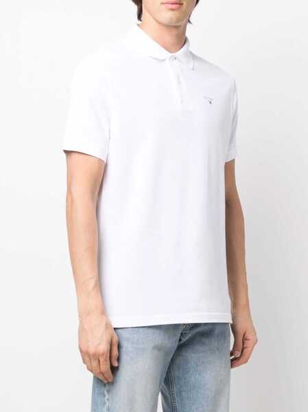 Tricouri Polo Barbour Polo With Logo WHITE Barbati (BM 19723802) 3