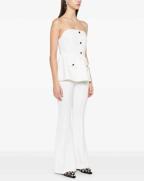 Salopete Self-Portrait Sleeveless Jumpsuit WHITE Femei (BM 19723811) 3