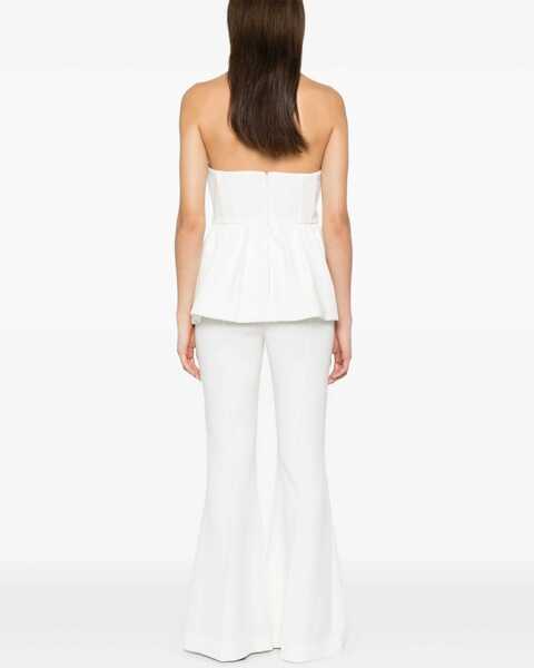Salopete Self-Portrait Sleeveless Jumpsuit WHITE Femei (BM 19723811) 4