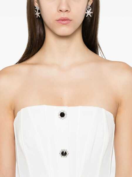 Salopete Self-Portrait Sleeveless Jumpsuit WHITE Femei (BM 19723811) 5