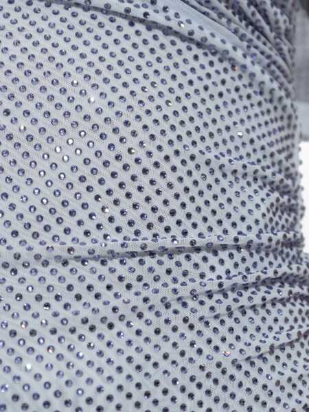 Rochii casual Self-Portrait Asymmetrical Top With Rhinestones BLUE Femei (BM 19723820) 5