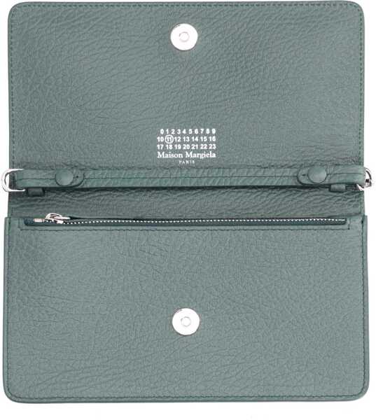 Portofele Maison Margiela Four Stitches Wallet With Chain GREEN Barbati (BM 19723883) 4