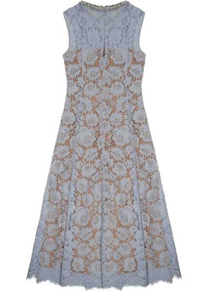 Rochii casual Self-Portrait Lace Midi Dress BLUE Femei (BM 19723886) 2