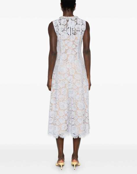 Rochii casual Self-Portrait Lace Midi Dress BLUE Femei (BM 19723886) 4