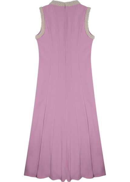 Rochii casual Self-Portrait Midi Dress With Pearls PINK Femei (BM 19723943) 2