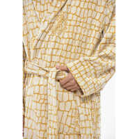 Imbracaminte Roberto Cavalli pentru Barbati - Halate de baie Roberto Cavalli Cotton Terry Bathrobe Cocco Gold With Belt White Barbati (BM 19724132) - B-mall.ro