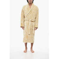 Halate de baie Cotton Terry Bathrobe Cocco Gold With Belt Barbati