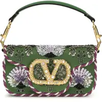 Genti de umar Loc&ograve; Shoulder Bag with floral embroidery Femei